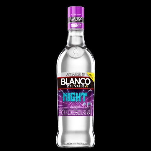 AGUARDIENTE BLANCO NIGHT TAPA MORADA